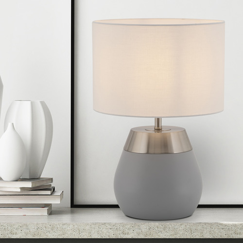 Next silver store table lamp